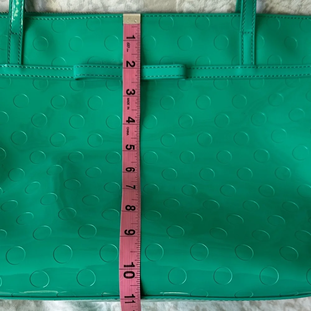 Kate Spade Turquoise Glossy Tote - Picture 12 of 13